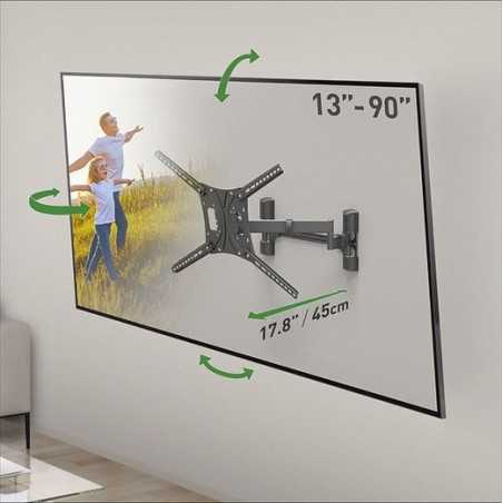 Barkan Barkan Mounting Systems WH-464-SW Supporto TV Nero