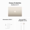 APPLE Apple MacBook MC9K4T/A Air 15: Chip M3 con CPU 8-core e GPU 10-core, 512GB SSD - Galassia