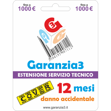 Garanzie3 Cover 1000 per danno accidentale