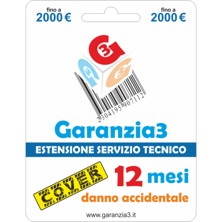 Garanzie3 Cover 2000 per danno accidentale